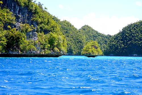 blue waters of palau