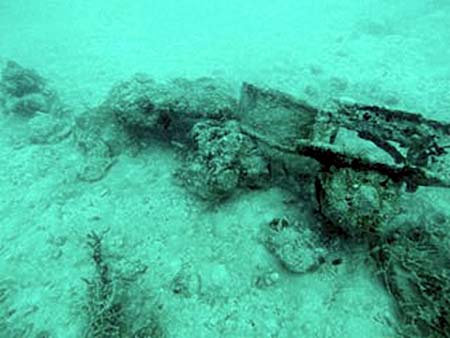 wreckage and debris found by bentprop palau