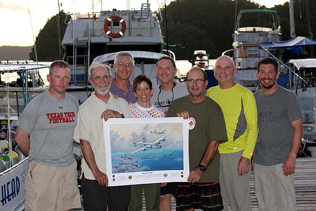 bentprop presents Sam's Dive Tours of Palau with Mark Pestana's print of the '453 B-24 that was the subject of Wil Hylton's recent book Vanished.